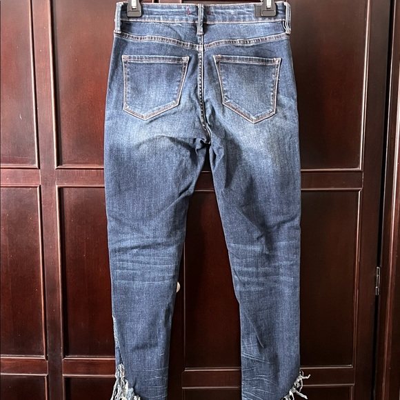 Dear John Gisele High Rise Jean with Frayed Hem - Color Dark Wash Size 26 - Picture 10 of 10